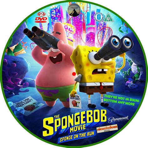 Spongebob Movie: Sponge On The Run (2020) R2 Custom DVD Label - DVDcover.Com