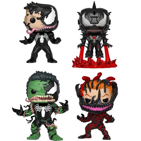 Funko Pop! Marvel- Venom Collectors Set: Venom/Eddie Brock, Venom/Iron ...