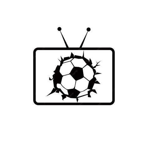 Premium Vector | Football game sport tv channel logo design