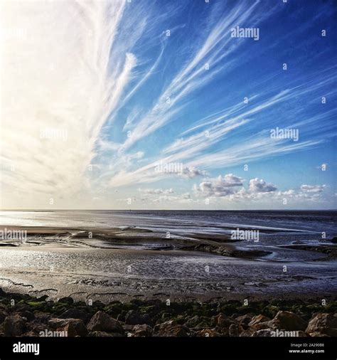 The Beach at Morecambe Bay Stock Photo - Alamy