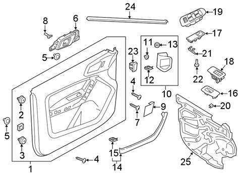 ford Ranger Door Interior Trim Panel. CREW CAB, XLT, stone. Right ...