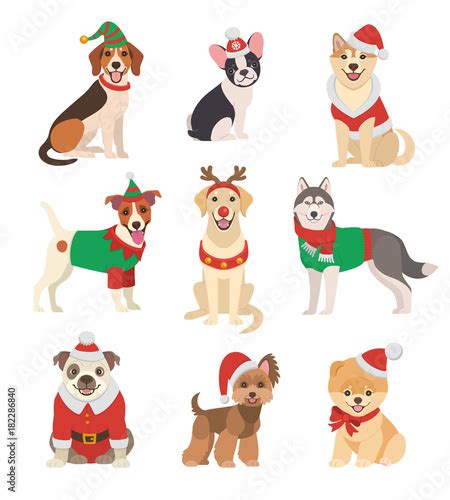 Cartoon Christmas Dog : Christmas gift Embroidery patch 2.5" wide ...