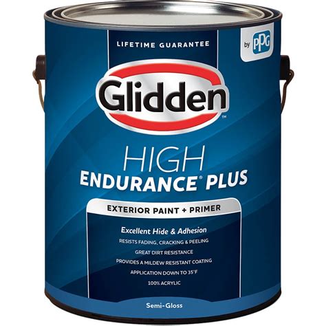 Glidden High Endurance Plus Semi-Gloss Exterior Paint & Primer, Accent Base, 1 Gallon - Walmart ...