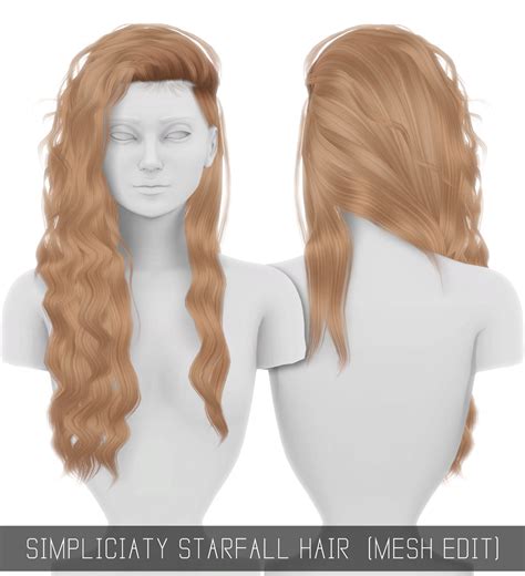 [Simpliciaty] — STARFALL HAIR (MESH EDIT) 36 swatches; HQ mod...