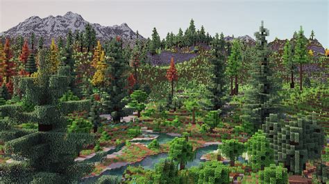 A Minecraft mod that revamps the terrain generation to look more like a generated landscape than ...