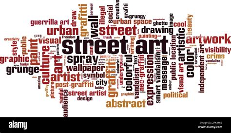 Street art word cloud concept. Collage made of words about street art ...