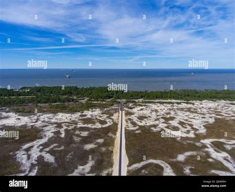 Fort Morgan Beach Stock Photo - Alamy