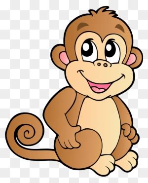 Baby Monkeys Chimpanzee Cartoon Clip Art - Cartoon Picture Of Monkey ...