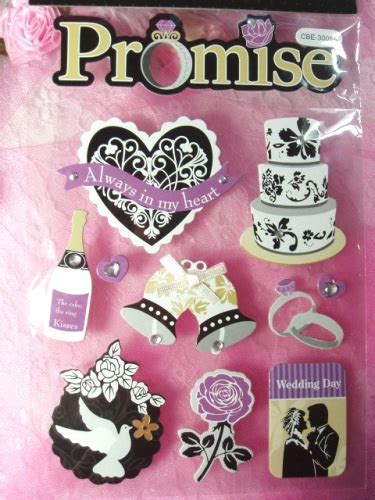 Bridal scrapbook embellishments