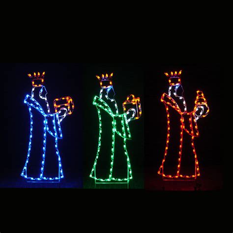 LED Three Kings Nativity LED Light Display - 6'