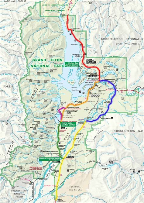 Printable Map Of Grand Teton National Park