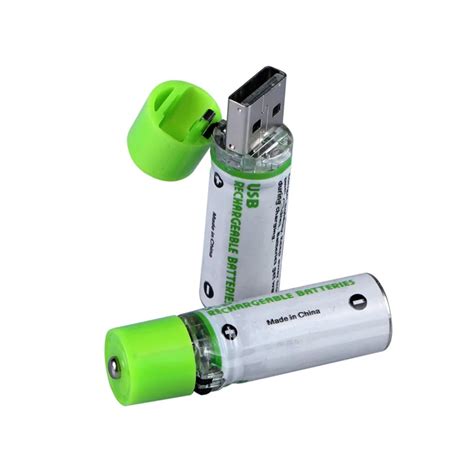 USB Gadgets Security Portable AA Battery 1450mAh 1.2 V USB Rechargeable Batteries USB CELL AA ...