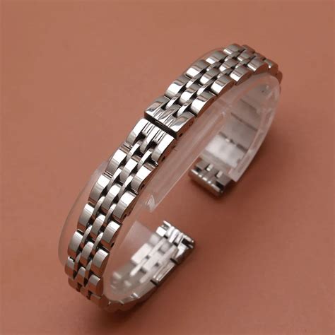 10mm 12mm 14mm Available Ladies Size Silver Stainless Steel Watch Band ...