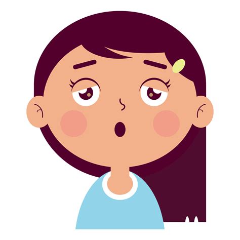 girl sleepy face cartoon cute 14604021 PNG