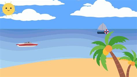 Background Pantai Animasi - Homecare24