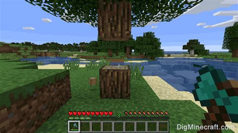 Minecraft Oak Wood Log - Minecraft Tutorial & Guide