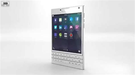 BlackBerry Passport White by 3D model store Humster3D.com - YouTube