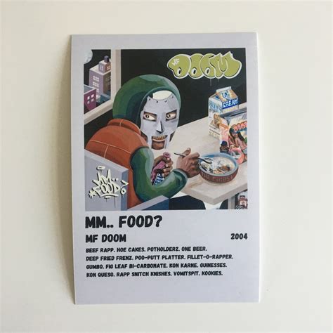 MF DOOM Mm.. Food Minimalist Album Cover Print 4x6 inches | Etsy