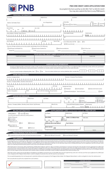 22 printable credit card application form page 2 - Free to Edit, Download & Print | CocoDoc