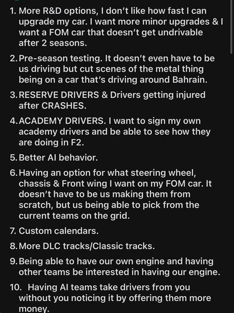 Additions I would Want In F1 23 Career Mode. : r/F1Game