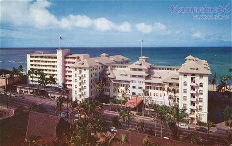 Moana Surfrider Birdseye 1950s | Moana surfrider, Old hawaii, Hotel ...