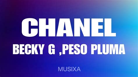 Becky G, Peso Pluma - Chanel (Lyrics/Letra) - YouTube