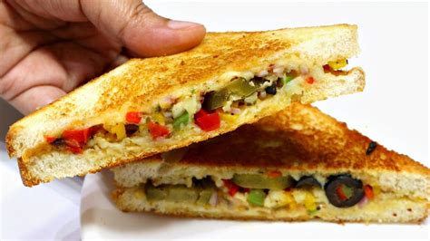 Pizza Sandwich Recipe | तवा पिज़्ज़ा सैंडविच | Cheese Sandwich | Kabitaskitchen – Fodyzz