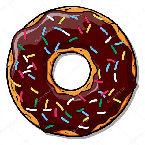 Cartoon donut illustration. — Stock Vector © R_lion_O #13925735