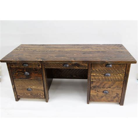 Rustic Excutive Office Desk | Four Corner Furniture | Bozeman MT