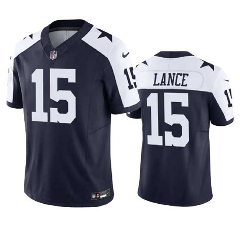 Dallas Cowboys #15 Trey Lance Navy 2023 F.U.S.E. Thanksgiving Limited Stitched Football Jersey