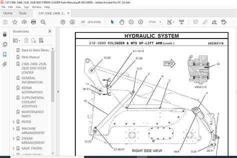 Cat 236B 246B 252B 262B Skid Steer Loader Parts Manual - PDF DOWNLOAD - HeyDownloads - Manual ...