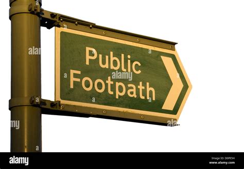 Footpath signs uk Cut Out Stock Images & Pictures - Alamy