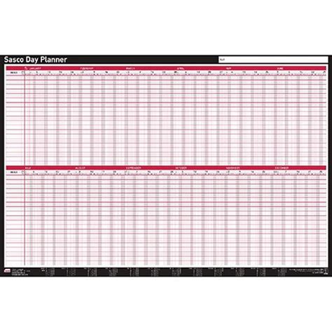 Sasco Day Planner 2016 Mounted