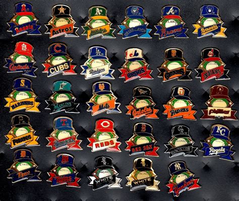 baseball pin collection display collecting : MLB baseball caps pin ...