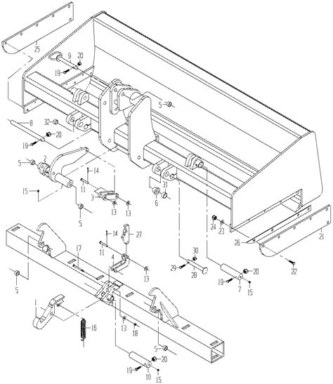 200 - BLADE FRAME GP-BOX SCRAPER EPC John Deere CB11444574 AG CF CCE ...