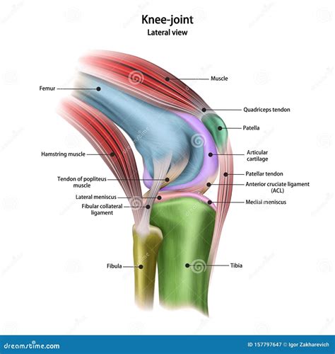 The Human Knee Anatomy Stock Illustration | CartoonDealer.com #114079150