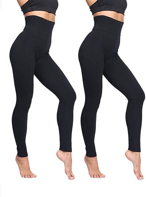 LUOYANXI High Waist Tummy Control Leggings for Women Winter Seamless Soft Thick Fleece Lined ...