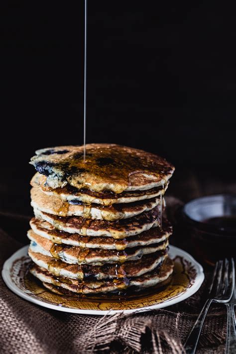 Gluten free quinoa blueberry pancakes - Eat Good 4 Life