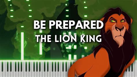 Be Prepared - Piano Tutorial / Cover (The Lion King Soundtrack) - YouTube