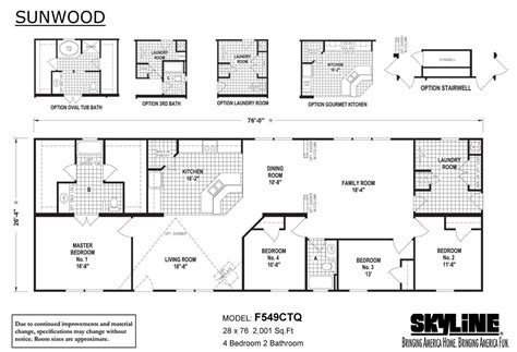 2001 Skyline Mobile Home Floor Plans - floorplans.click