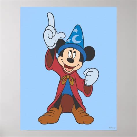 Sorcerer Mickey Mouse Poster | Zazzle