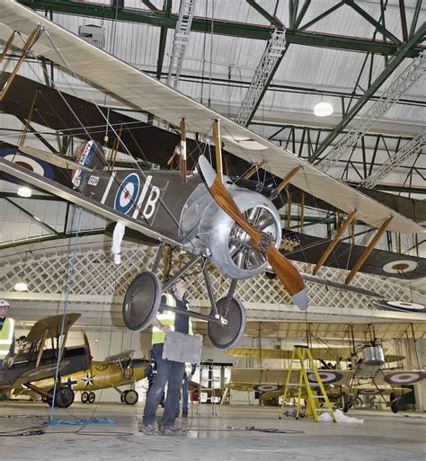 RAF Museum's Sopwith Camel F.1 installed in Grahame White Factory at ...