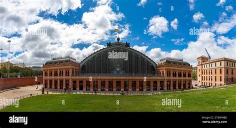 A panorama picture of the Atocha Railway Station Stock Photo - Alamy