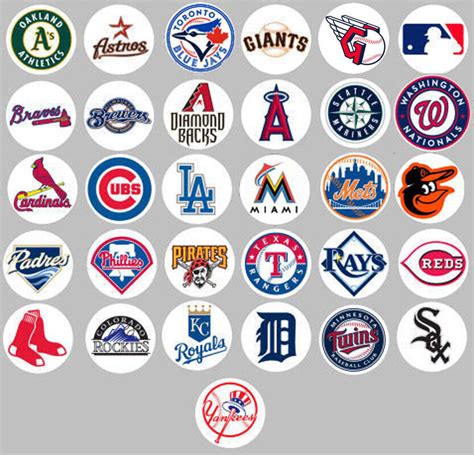 MLB all 31 team logos Buttons or Magnets NEW 1.25 inch | eBay