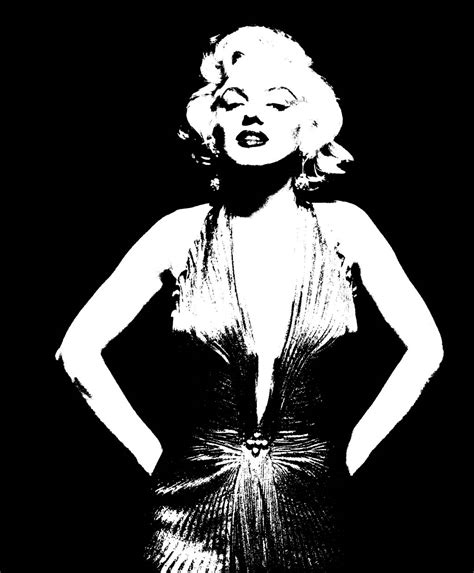 Marilyn Monroe Silhouette Drawing