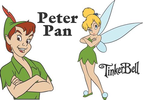 Vector Peter Pan And Tinkerbell Character 86209 Vector Art at Vecteezy