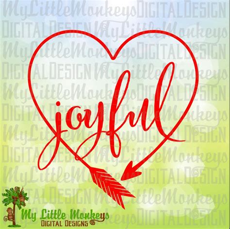 Joyful Heart Shaped Arrow One Layer Welded Design Clip Art