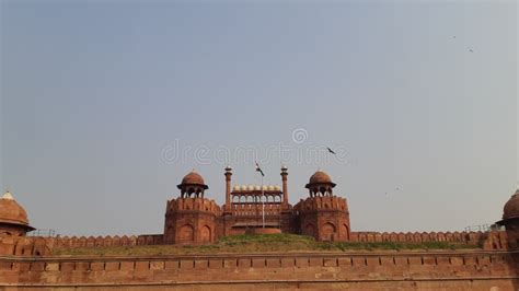 Red Fort Mughal Sultanate Delhi Stock Photo - Image of mughal, eagle ...