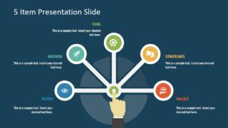 Free 5 Item Presentation Slide for PowerPoint - SlideModel