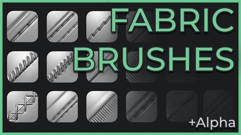 ArtStation - 18 fabric brushes for Zbrush / Stitch / seam / +alpha | Brushes in 2022 | Fabric ...